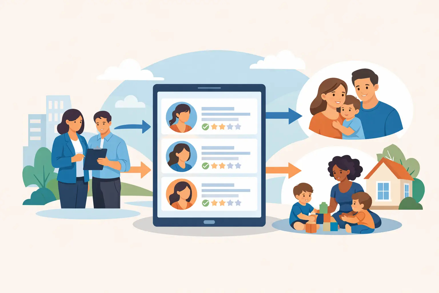 How Agency Child Care Matching Works